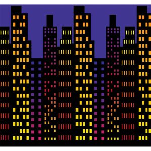 City Skyline Room Roll by Windy City Novelties- DEC52122EA