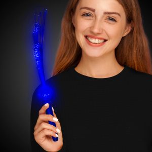 Blue LED Fiber Optic Wands by Windy City Novelties- LIT253DZ