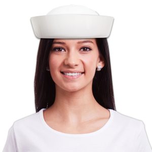 White Plastic Sailors Cap - 12 Pack by Windy City Novelties- HAT505DZ