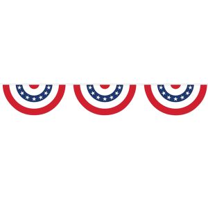 Patriotic Bunting Banner by Windy City Novelties- DEC59850EA