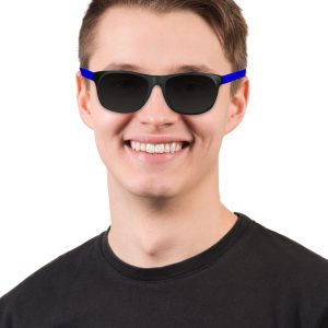 Neon Blue Retro Sunglasses by Windy City Novelties- GLS09-GLS098DZ