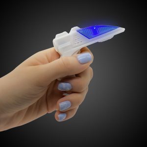 LED Toy Space 3 1/2" Gun With Sound by Windy City Novelties- WEA084EA