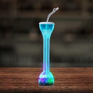 LED Blue Flashing 17 oz. Yard Glass by Windy City Novelties- LIT106-LIT1052EA