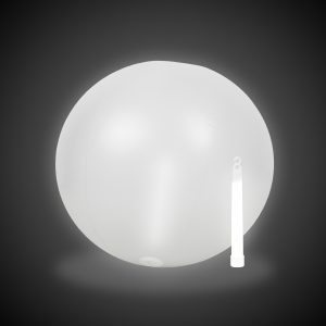 Glow White 12" Beach Ball by Windy City Novelties- GNO10-GNO108EA