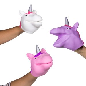 Unicorn Hand Puppets by Windy City Novelties- NOV567DZ
