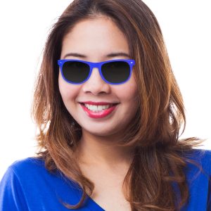 Blue Retro Sunglasses - 12 Pack by Windy City Novelties- GLS19-GLS191DZ