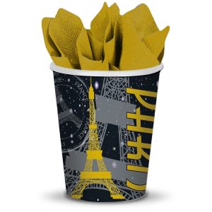 Paris Cups - 9oz - 8 Pack by Windy City Novelties- PAP044CUN