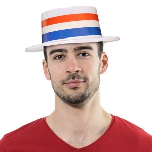Patriotic Skimmer Hats by Windy City Novelties- HAT039DZ