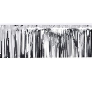 Silver Metallic Fringe Banner by Windy City Novelties- DEC56092SEA