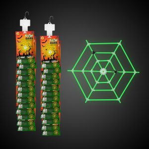 Halloween Glow Spider Web Kits Retail Display by Windy City Novelties- RHG076UN
