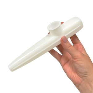 White 8" Kazoo by Windy City Novelties- MUS033EA