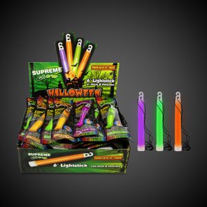 Halloween Glow 6" Sticks Retail Counter Display by Windy City Novelties- RCG115UN