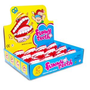 Wind-Up Chatter Teeth Retail Counter Display by Windy City Novelties- NOV268DZ