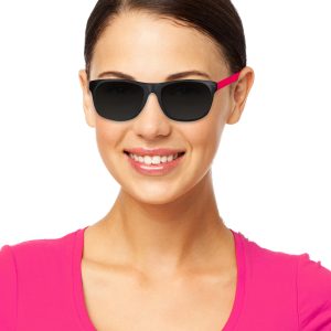 Neon Pink Retro Sunglasses by Windy City Novelties- GLS09-GLS095DZ