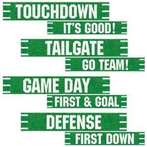 Football Street Signs Cutouts by Windy City Novelties- DEC54674UN