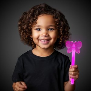 Pink Butterfly Glow Wand by Windy City Novelties- GNO054EA
