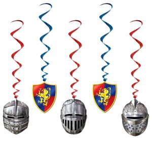Medieval Whirl Decorations - 5 Per Unit by Windy City Novelties- DEC50066UN