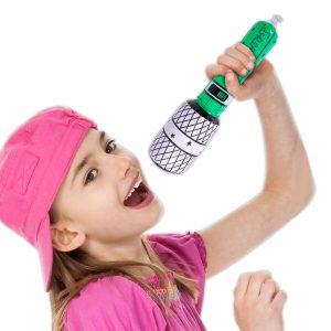 Inflatable Microphones - 10" Multi - Color, 12 Pack by Windy City Novelties- INF048DZ
