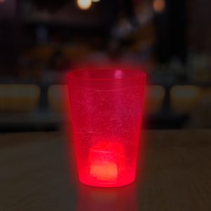 Red Glow Cube Cup by Windy City Novelties- GCU001EA