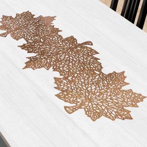 Fall Leaves Vinyl Table Runner by Windy City Novelties- DEC570260EA
