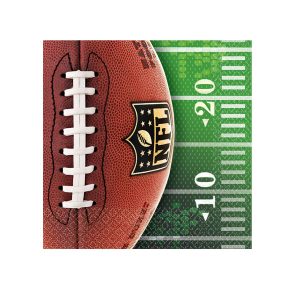 NFL Drive Beverage Napkins 16 Pack by Windy City Novelties- PAP1214BUN