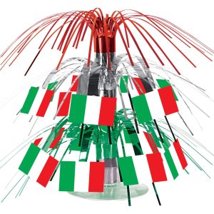 Italian Flag 7 1/2" Cascade Centerpiece by Windy City Novelties- DEC50105EA