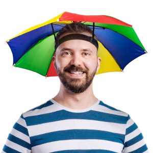 Rainbow Umbrella Hat by Windy City Novelties- HAT022EA