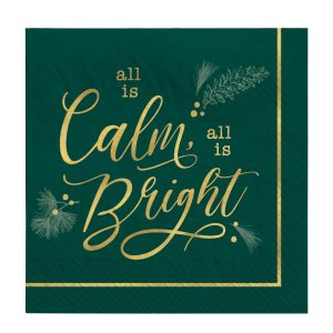 Calm & Bright Lunch Napkins by Windy City Novelties- PAP2908LUN