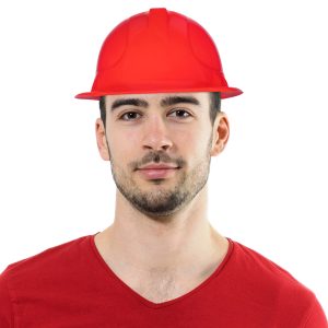 Red Construction Hats - 12 Pack by Windy City Novelties- HAT-HAT032DZ