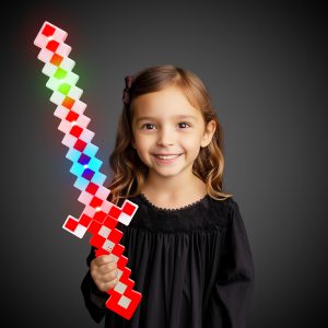 LED Red Pixel Sword by Windy City Novelties- WEA1081EA