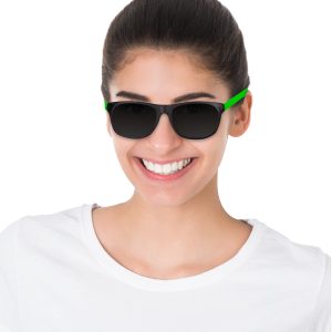 Neon Green Retro Sunglasses by Windy City Novelties- GLS09-GLS090DZ