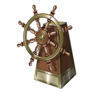 Ship's Helm Centerpiece by Windy City Novelties- DEC52112EA