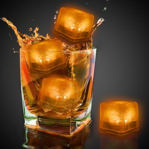 Orange LED Ice Cubes by Windy City Novelties- LIT9-LIT962DZ