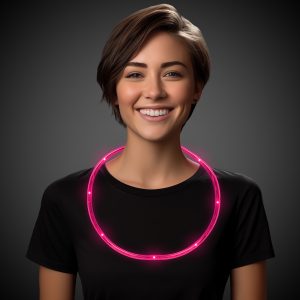 Pink LED 27" Necklace by Windy City Novelties- LIT41-LIT418EA