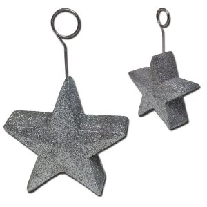 Silver Star Balloon Weight by Windy City Novelties- DEC50484SEA
