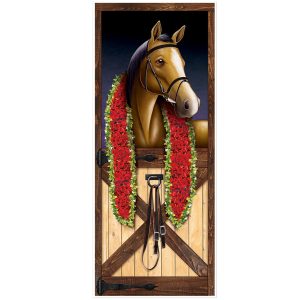 Horse Racing Door Cover by Windy City Novelties- DEC53386EA