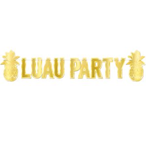 Luau Gold Foil Streamer by Windy City Novelties- DEC56005EA
