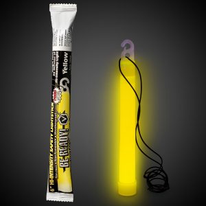 Yellow 30 Minute Glow Stick - 6" by Windy City Novelties- CHM-CHM4230