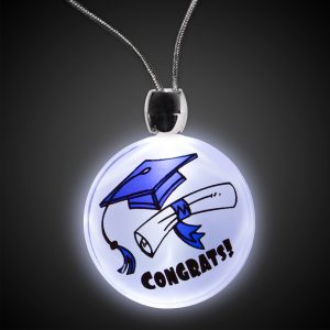 LED Graduation Pendant Necklace by Windy City Novelties- LUN035EA