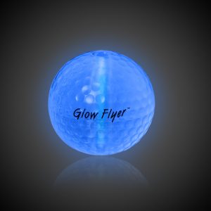 Blue Glow Flyer Golf Ball by Windy City Novelties- GLOWFLYER.B