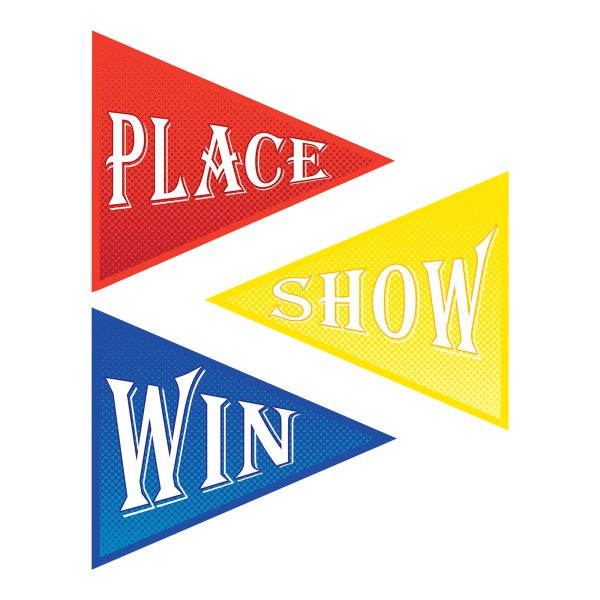 Win, Place, Show Pennant Cutouts by Windy City Novelties- DEC58148UN