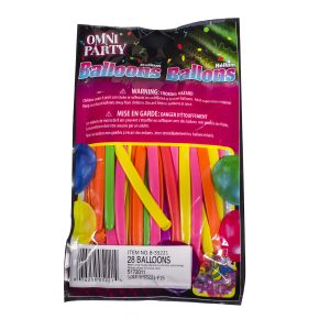 Neon Long Twisty Balloons by Windy City Novelties- BAL55221UN