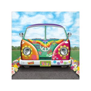 Hippie Bus Lunch Napkins by Windy City Novelties- PAP56394LUN