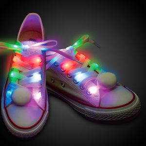 LED Rainbow Shoelaces by Windy City Novelties- APR330UN