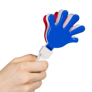Red, White & Blue Hand Clappers by Windy City Novelties- MUS061DZ