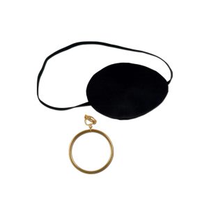 Pirate Eye Patch with Earring by Windy City Novelties- NOV040UN