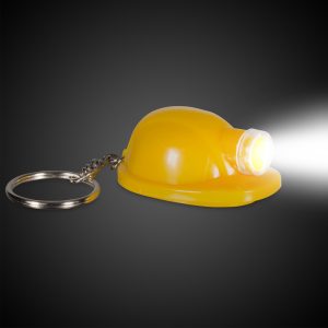 LED Yellow Construction Hat Keychain by Windy City Novelties- FLA06-FLA060EA