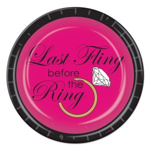 Last Fling Bachelorette Party 9" Plates - 8 Per Unit by Windy City Novelties- PAP038DPUN