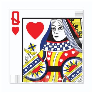 Queen of Hearts Lunch Napkins by Windy City Novelties- PAP56251LUN