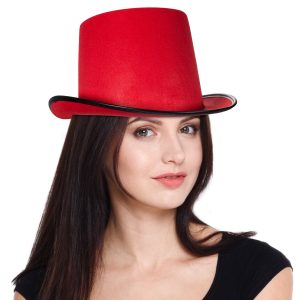 Red Top Hat by Windy City Novelties- HAT179EA